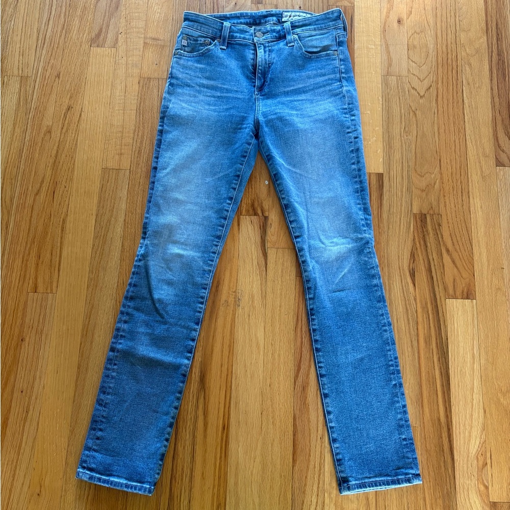 AG Adriano Goldschmied Straight Leg Blue Jeans